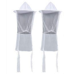 Balta bitininkystės kepurė, tinklelis aplink