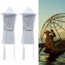 Balta bitininkystės kepurė, tinklelis aplink