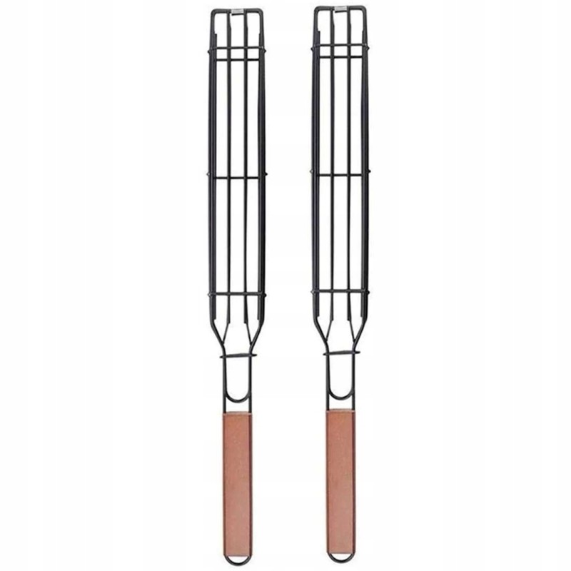 2 krepšeliai iešmams ir daržovėms kepti ant grotelių