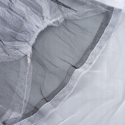 Balta bitininkystės kepurė, tinklelis aplink