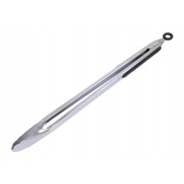 Didelės grilio žnyplės, 45 cm, grotelių šepetys