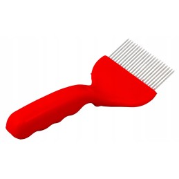 šakių atsegimo įtaisas (21 adata), nerūdijantis plienas su plastikine rankena