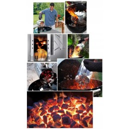 Kaminas anglies briketų grotelių uždegimui, BBQ starteris 2539402