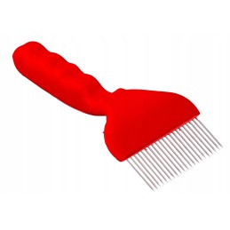 šakių atsegimo įtaisas (21 adata), nerūdijantis plienas su plastikine rankena