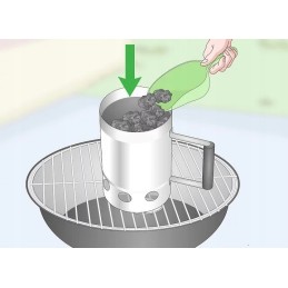 Kaminas anglies briketų grotelių uždegimui, BBQ starteris 2539402
