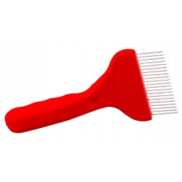 šakių atsegimo įtaisas (21 adata), nerūdijantis plienas su plastikine rankena