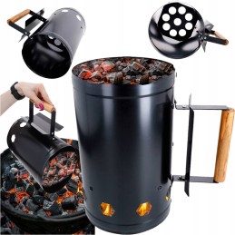 Kaminas anglims uždegti griliui, grilio briketai, grilio kaminas rūkyklai