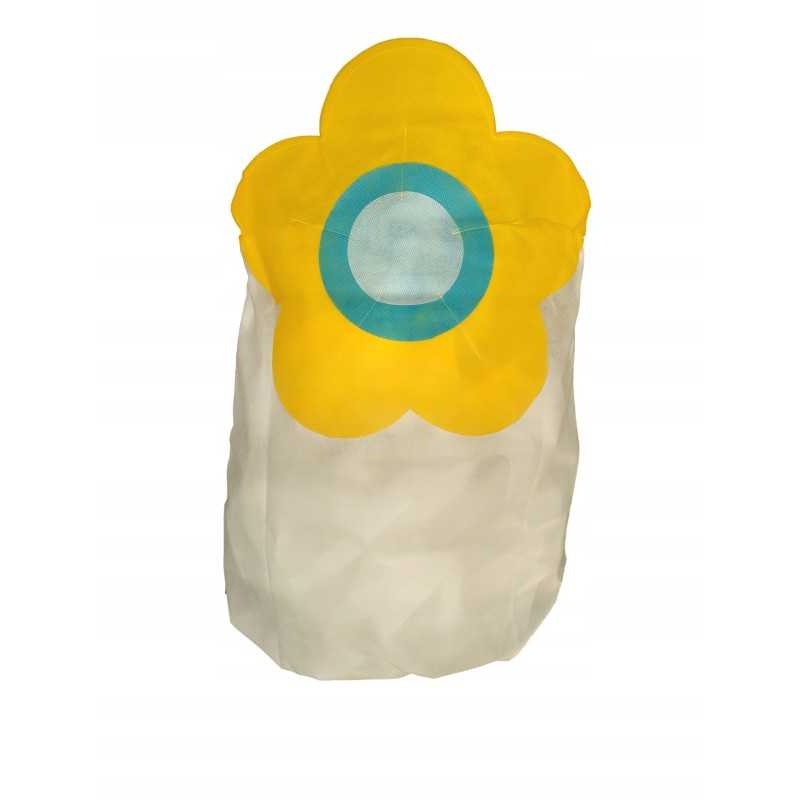 Apsauginis gobtuvas, balta ir geltona gėlė