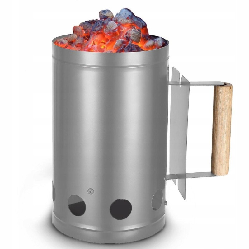 Kaminas šašlykinės ar briketų apšvietimui