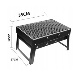 Turistinis grilis nešiojamas sulankstomas anglies grilis su nemokamu uždegimu! visa 40 kubų lenta