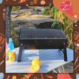 Turistinis grilis nešiojamas sulankstomas anglies grilis su nemokamu uždegimu! visa 40 kubų lenta