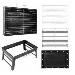 Turistinis grilis nešiojamas sulankstomas anglies grilis su nemokamu uždegimu! visa 40 kubų lenta