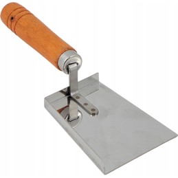 Žiedadulkių kaušelis, nerūdijantis plienas su medine rankena