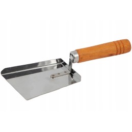 Žiedadulkių kaušelis, nerūdijantis plienas su medine rankena