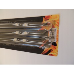 Šampūniniai iešmeliai kebabų mėsai, 60 cm, 6 vnt