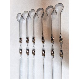 Šampūniniai iešmeliai kebabų mėsai, 60 cm, 6 vnt