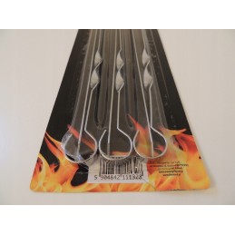 Šampūniniai iešmeliai kebabų mėsai, 60 cm, 6 vnt