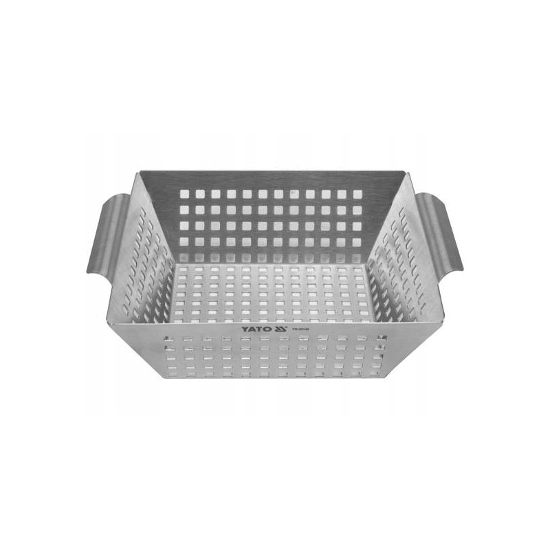 Grilio krepšelis, nerūdijančio plieno 26 x 22 x 7 cm