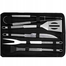 Priedai stalo įrankiai, kepsninės indai, sudėti į 6 viename dėklą