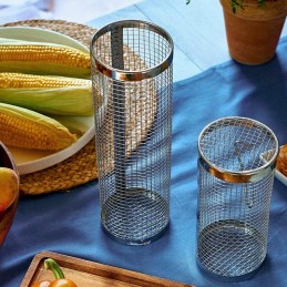 Lengvas grilio krepšelis kepimui, apvalus, m 30x9 cm, homla