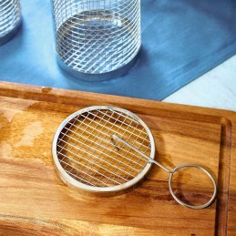 Lengvas grilio krepšelis kepimui, apvalus, m 30x9 cm, homla