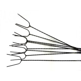 Laužo lazdos, židinio šakutės, grilio lazdelės, 125 cm, 10 vnt