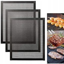 Daugkartinio naudojimo stiklo pluošto grilio kilimėlis, 3 vnt