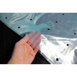 Perforuota folija su UV filtru, 3,6 x 1 m, skaidri