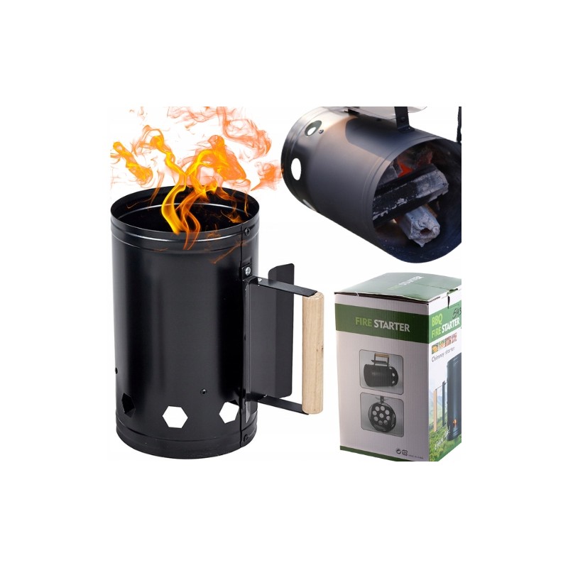 Kaminas anglims / briketams / griliui apšviesti