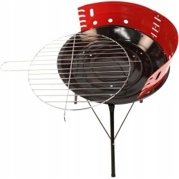 Nešiojama apvali medžio anglis klasikinė kempingo kepsninė