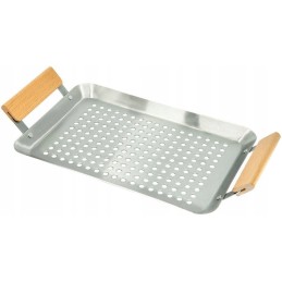 Grilio plokštė, plieninis padėklas, grotelės, grilio padėklas