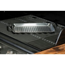 Grilio plokštė, plieninis padėklas, grotelės, grilio padėklas