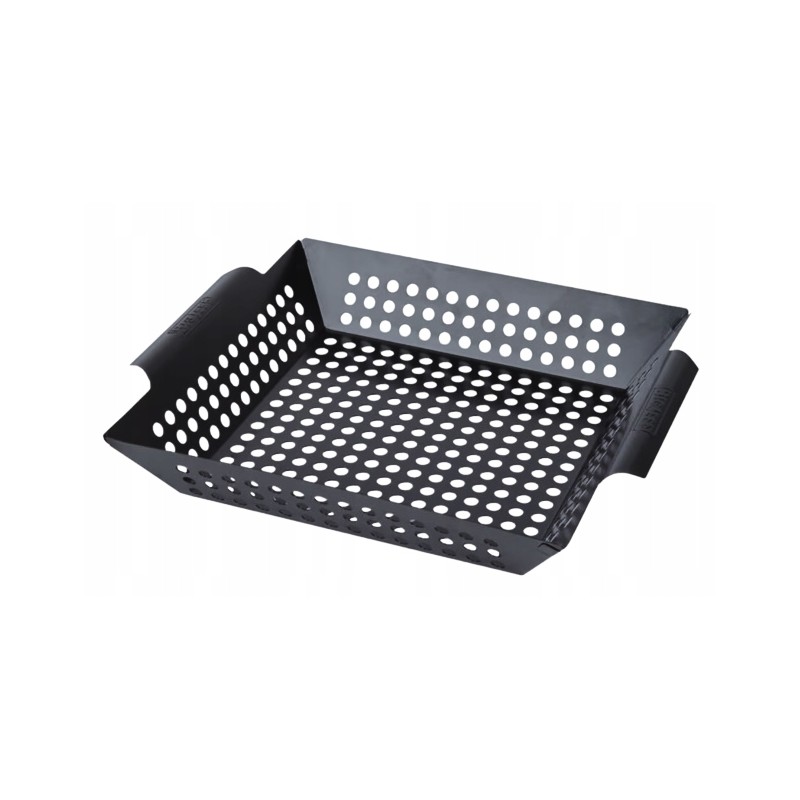 Stačiakampis bbq grilio padėklas 29 x 29 cm, padėklas daržovėms kepti ant grotelių