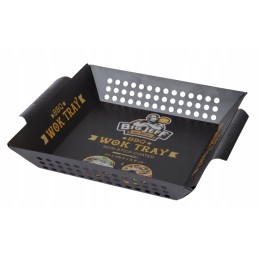 Stačiakampis bbq grilio padėklas 29 x 29 cm, padėklas daržovėms kepti ant grotelių