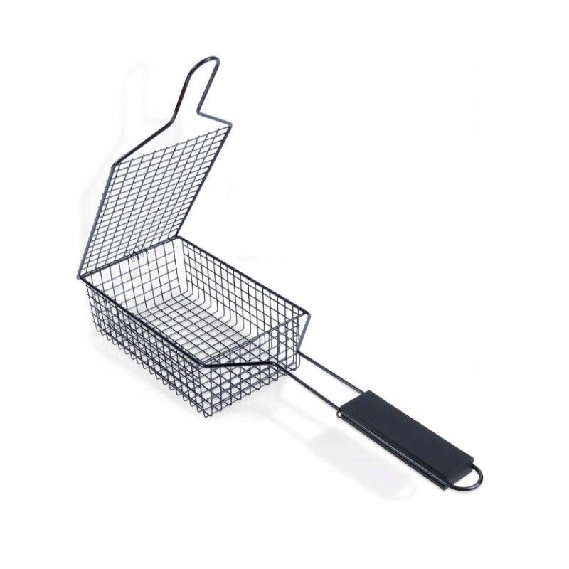 Grilio krepšelis, metalinės grotelės, tinklinės grotelės