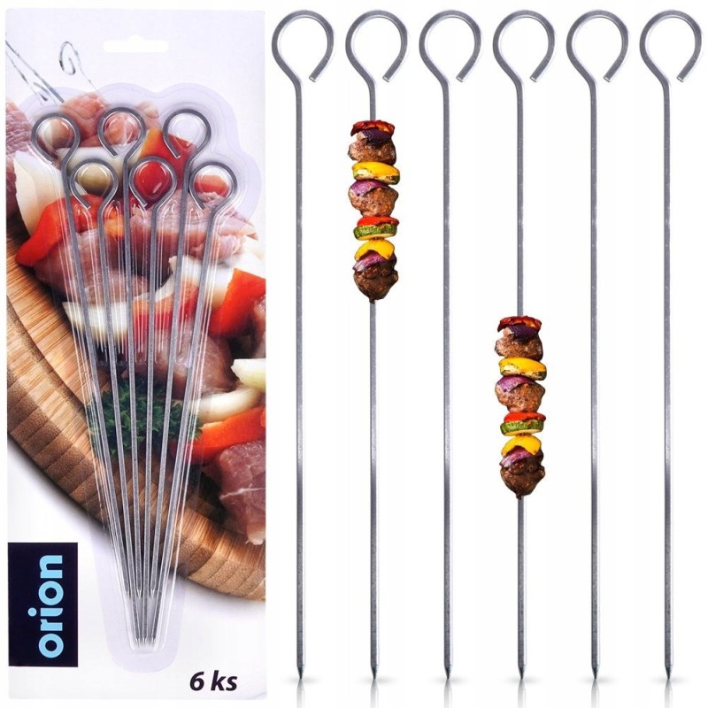 6x grilio iešmeliai ir plieniniai pagaliukai