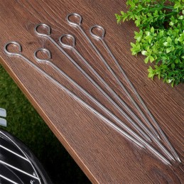 6x grilio iešmeliai ir plieniniai pagaliukai