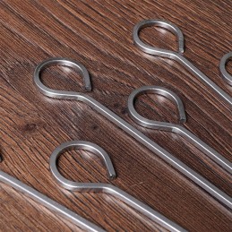 6x grilio iešmeliai ir plieniniai pagaliukai