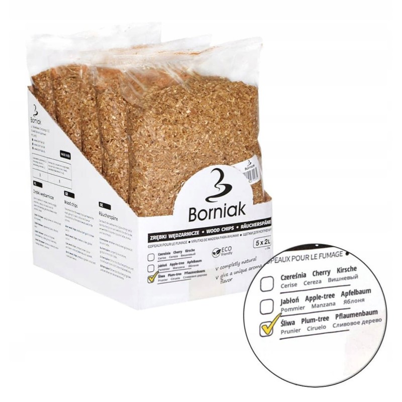 Borniak rūkymo traškučiai 2l balto graikinio riešuto rūkymui