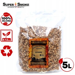 Super dūmų alksnio rūkymo drožlių dydis: l 5 litrai, doypack