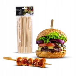 Bambukiniai dantų krapštukai 25 cm 50 vnt.