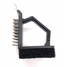 3in1 grilio valymo šepetys + grandiklis