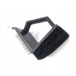 3in1 grilio valymo šepetys + grandiklis