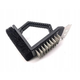 3in1 grilio valymo šepetys + grandiklis