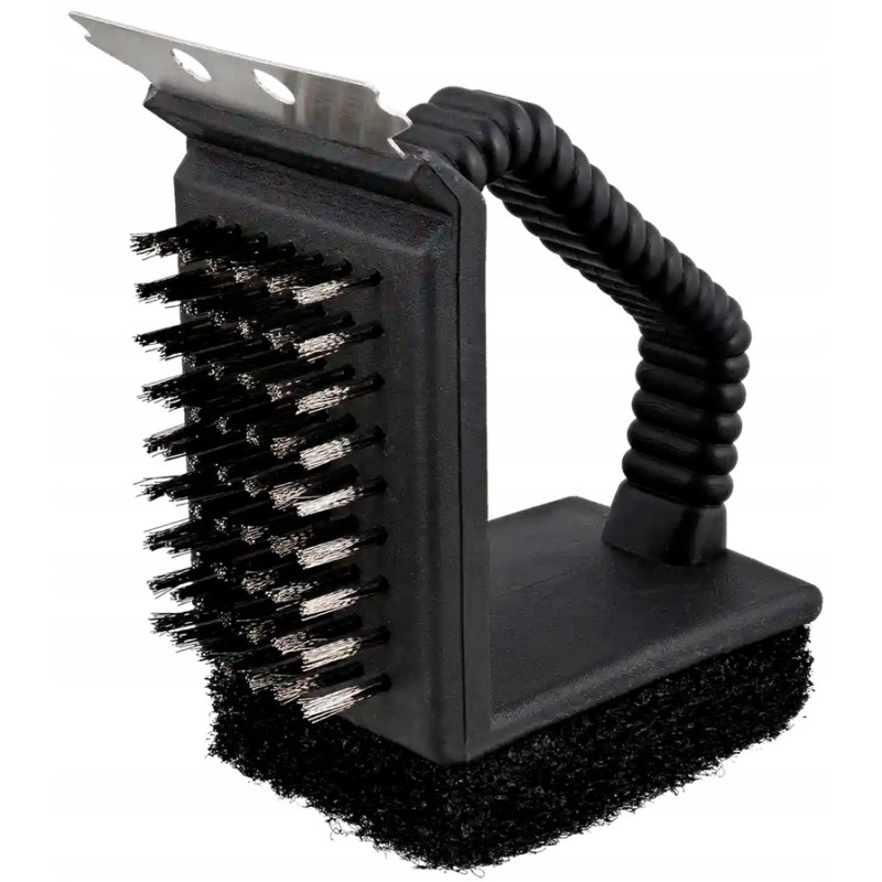 Gręžimo šepetys grotelių ir kepsnių grotelių valymui.