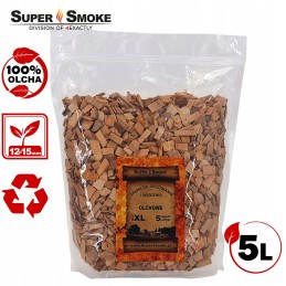 Super dūmų rūkymo traškučiai alksnio dydis: xl 5 litrai, doypack