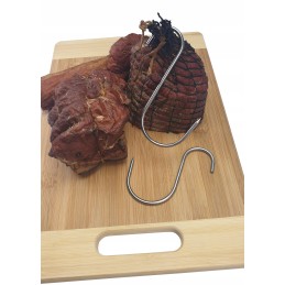 S-310 maži rūkymo kabliukai, 10 cm, mėsai rūkyti, stiprus, nerūdijantis plienas