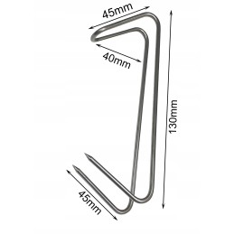 H-313-p kabliukas 13cm rūkymo kabliukai žuviai rūkyti