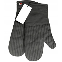 2 vnt grilio virtuvinės pirštinės, karščiui atsparios, židinys, orkaitė, židinys, pilka