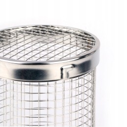 BBQ grilio krepšelis, tinklinės grotelės daržovėms, 19 x 8 cm, nerūdijantis plienas